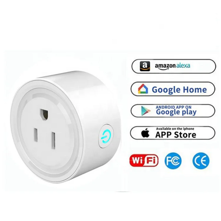 Smart Plug Tuya Smart Life Work with Google Home Amazon Alexa WiFi Wireless US Mini WiFi Smart Plug
