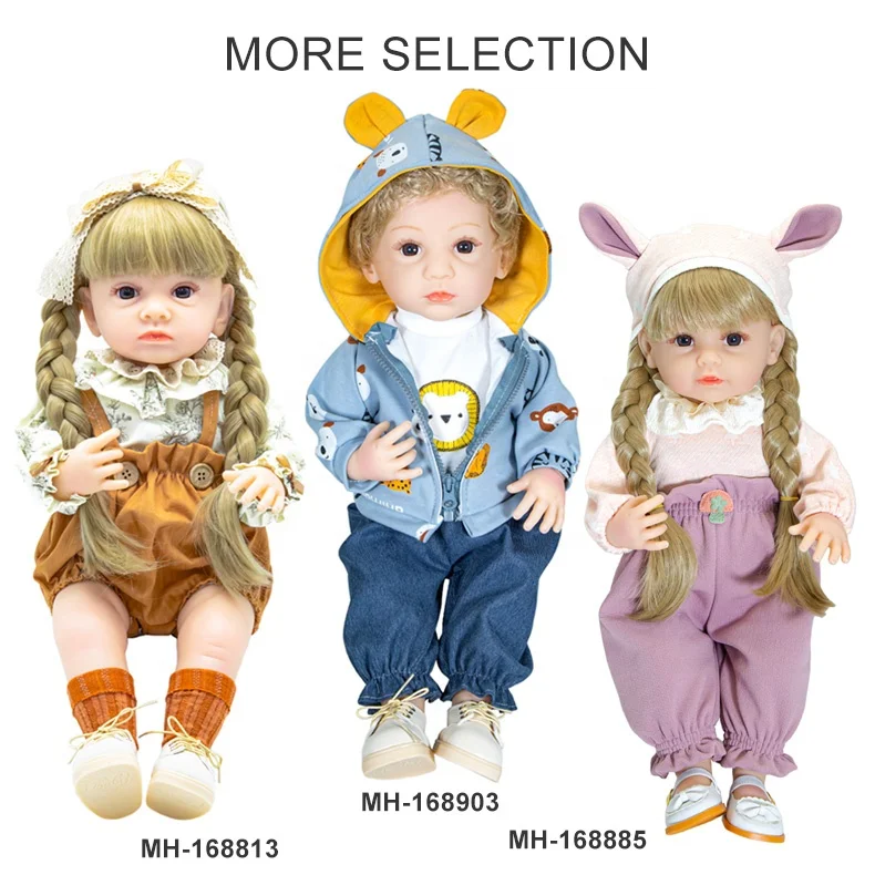 22 Inch princess doll toy girls gift lifelike baby doll with princess dress