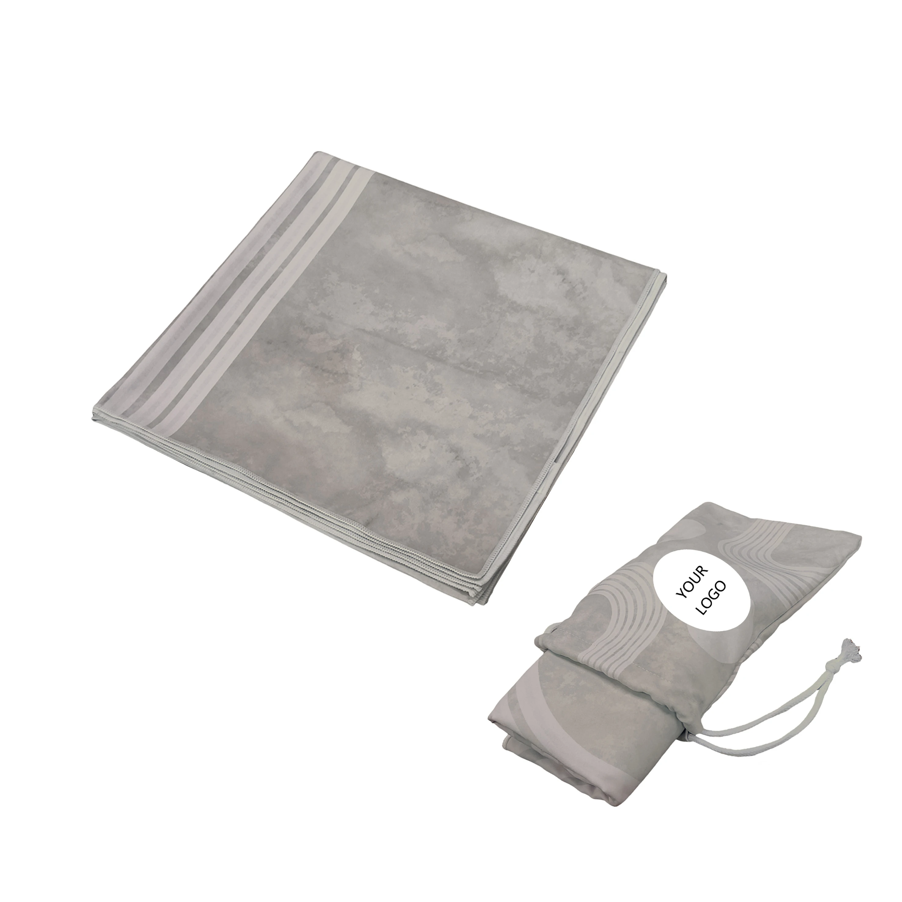 NO MOQ Extra large free sample  custom size  sand free custom print LOGO with  bag NO MOQ microfiber towel