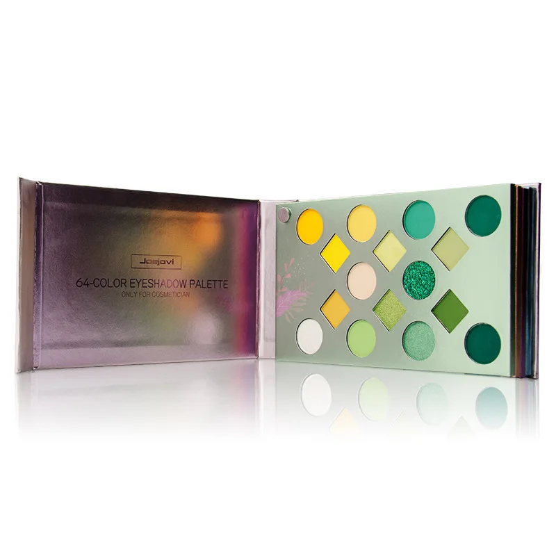 Оригинальная Палетка теней для век с коричневым блестящим макияжем, 64 цвета, индивидуальная торговая марка