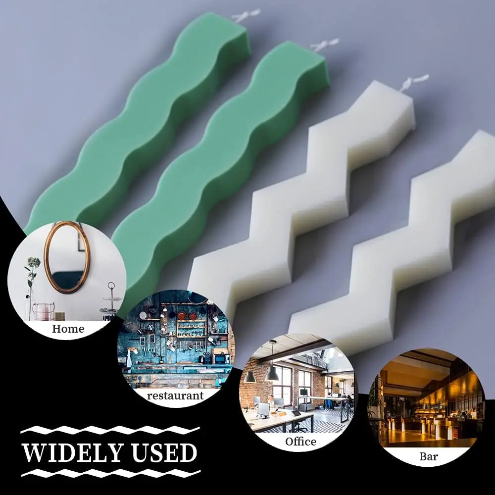 Unique Silicone Resin Mold for Pillar Aromatherapy Candle Soap Wax Making Epoxy Casting Mold for DIY Resin Clay Craft Art