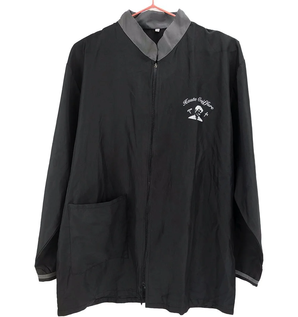 Парикмахерская накидка для стрижки волос Водонепроницаемая Парикмахерская салонная стрижка с длинным рукавом Парикмахерская куртка с карманами