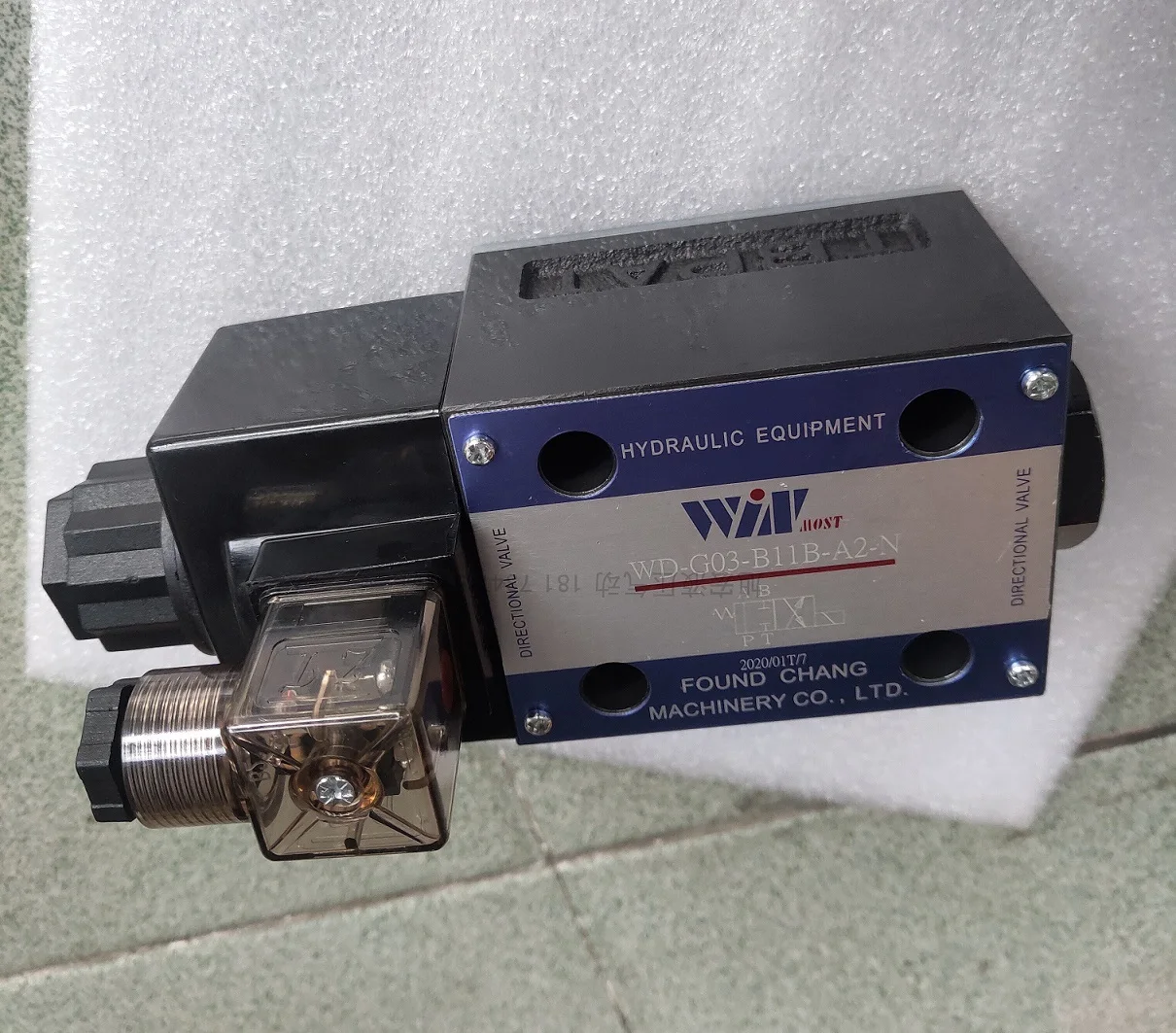 WINMOST Hydraulic valve DIRECTIONAL VALVE WD-G03-B11B-A2-N WD-G03-C5-A2-N FOUND CHANG MACHINERY CO LTD