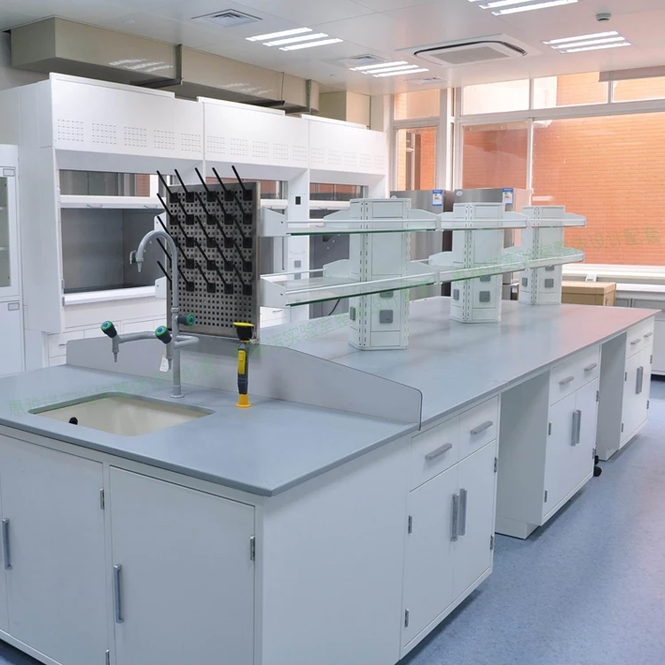 Commercial Laboratory Furniture Pharmaceutical Laboratory Workbench Chemical Wall Cabinet ESD Laboratory Workstation