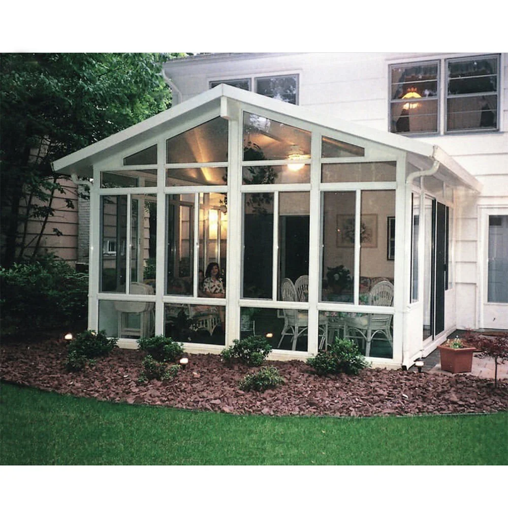 Custom Free Standing Aluminium Frame Glass Sunroom & Glass Houses
