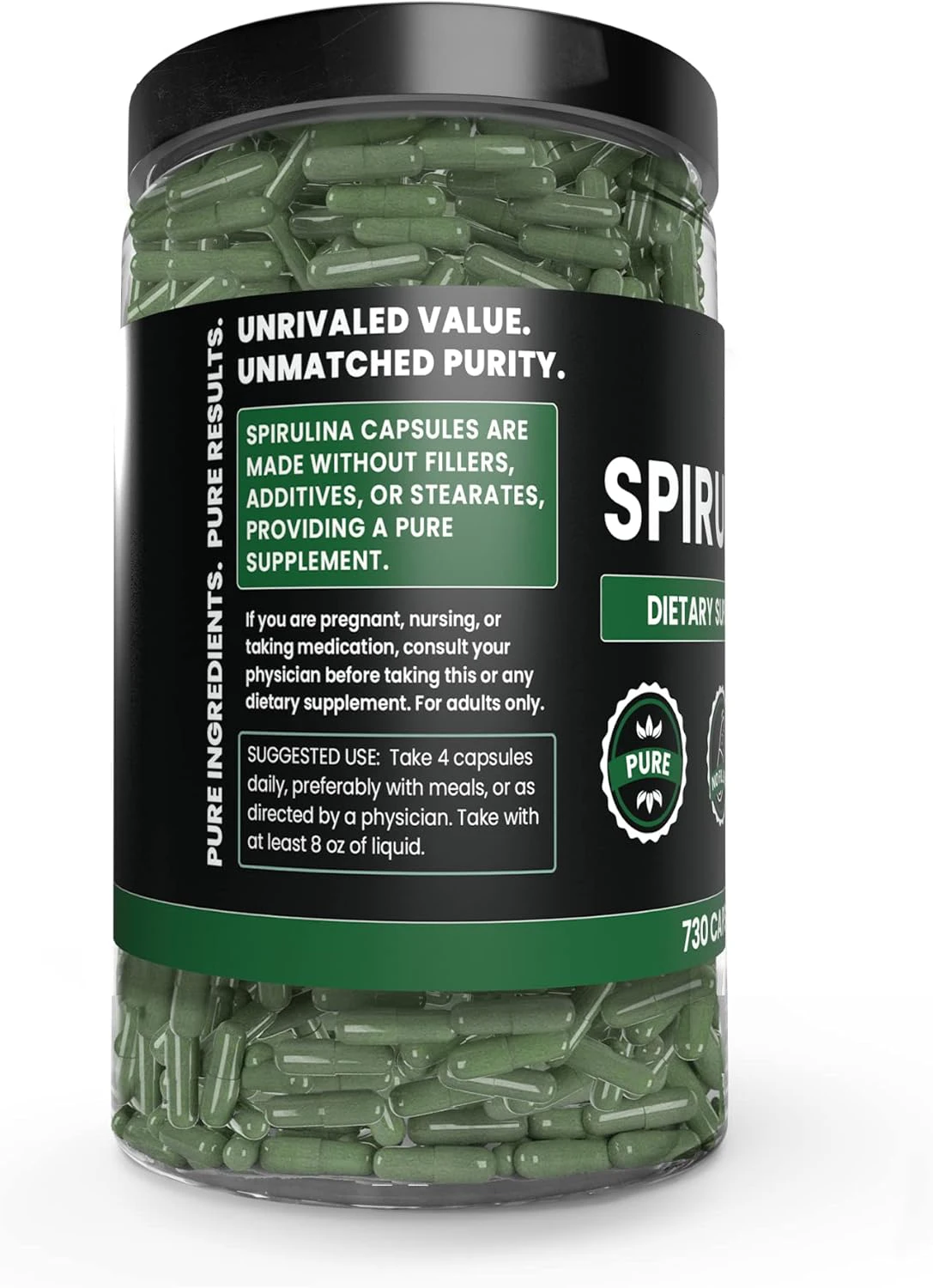 Hot Sale spirulina powerful antioxidant capsules organic chlorella spirulina capsule spirulina chlorella vulgaris capsule