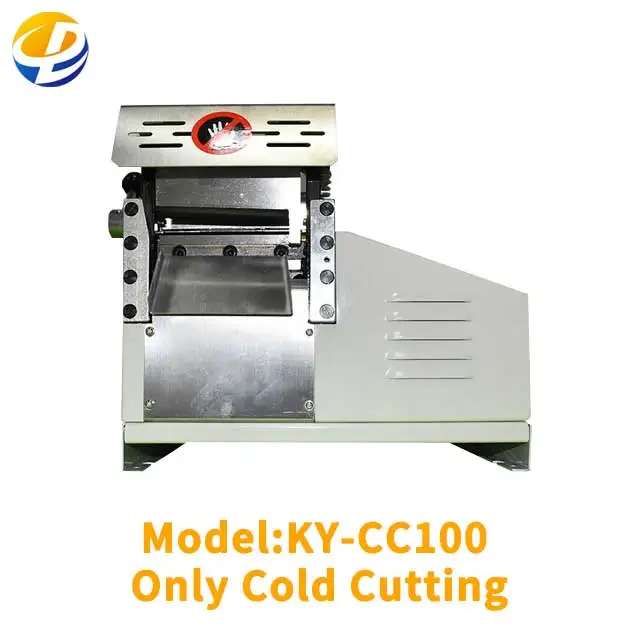 KY-CC100 Cold Automatic Cloth Tape Cut Machine Magic Sticker Knife Tube Zipper Shrink Cutter