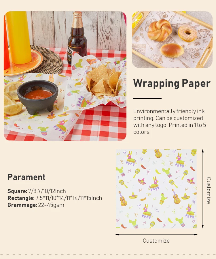 Food Packaging Greaseproof Paper