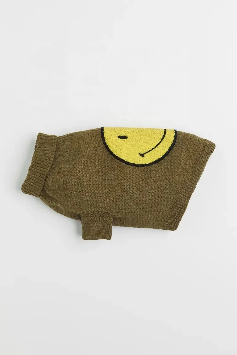 Custom knitted dog sweater pet clothes designer dog clothing pet clothes sweater designer clothing for dogs