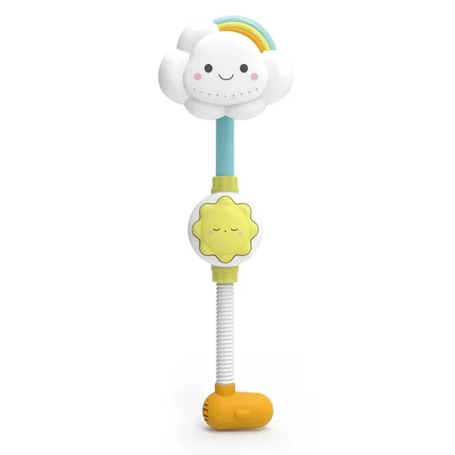 Popular Tik Tok Hand Press Water Spray Cloud Play Set Sprinkler Toy Manual Bathtub Toy Shower Kids Bath Toys