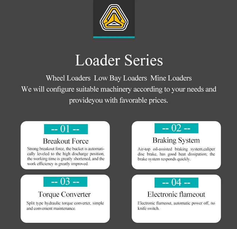 factory supply compact wheel loader CE approved 2ton loader