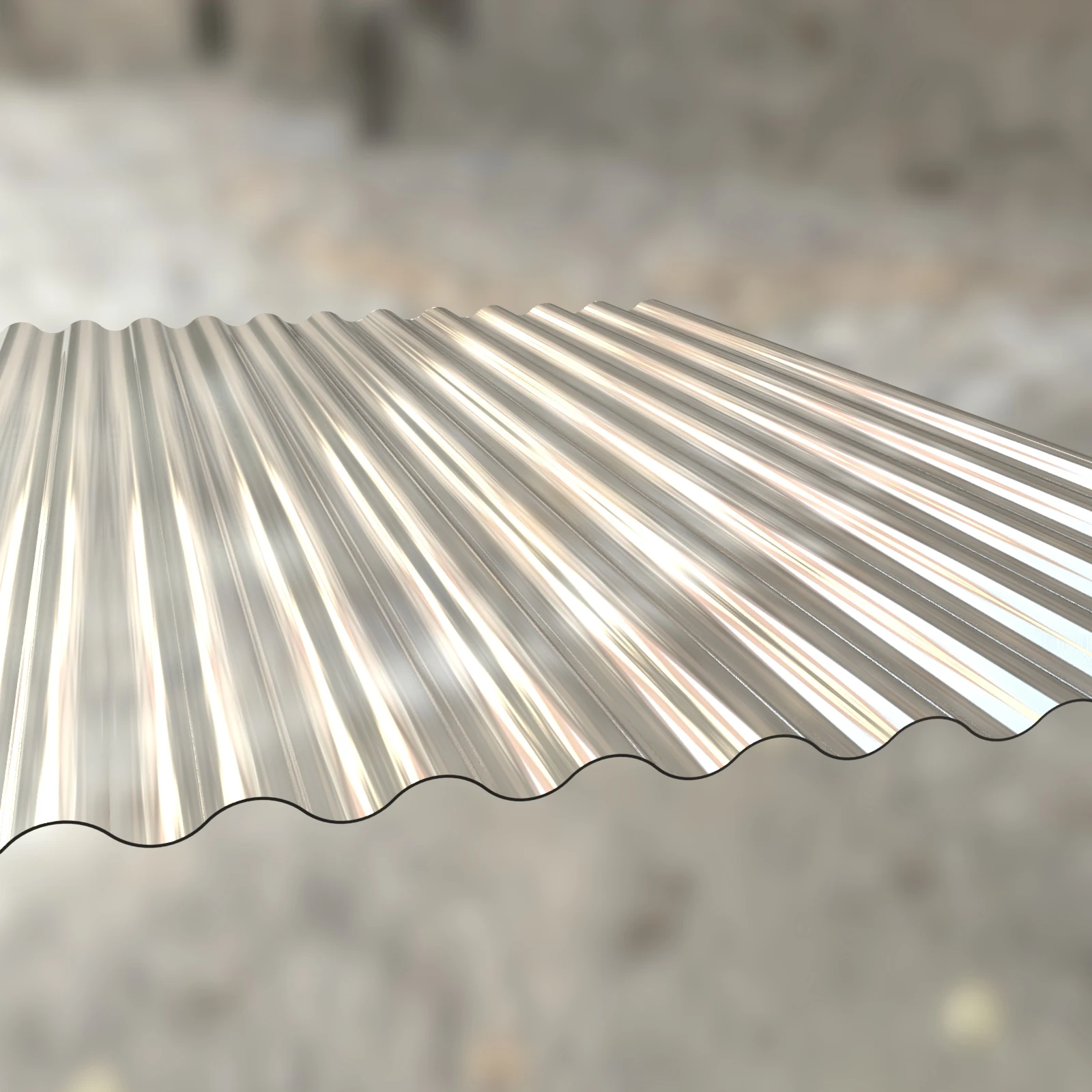 1mm Transparent Roofing Corrugated Sheet