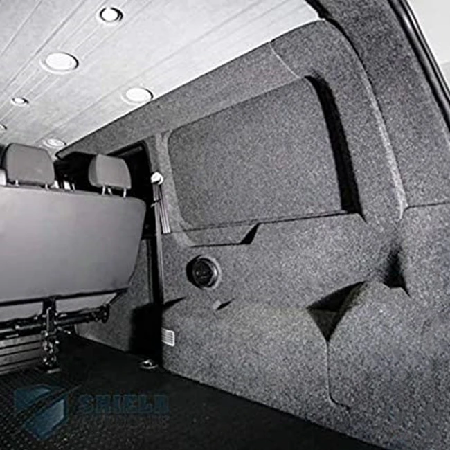 Good Quality Adhesive Flame Retardant Felt  Camper Truck Interior Lining Conversion 4 Way Stretch Van Lining Carpet