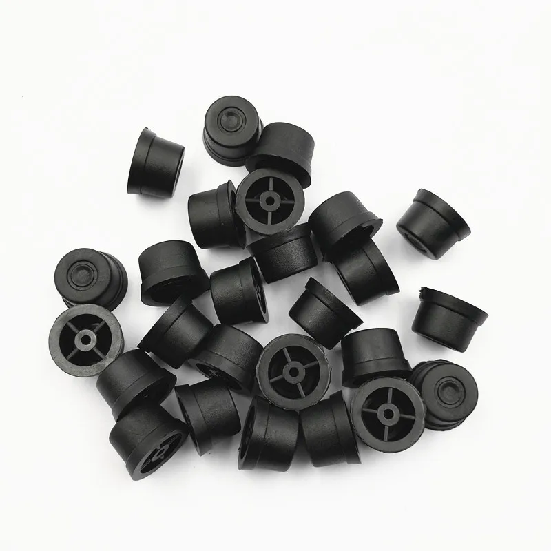 Rubber PC Amplifier Project Box Speaker Cabinet Tapered Feet Pads Black  Verstarker Projekt Box Lautsprecher Cabinet Kon
