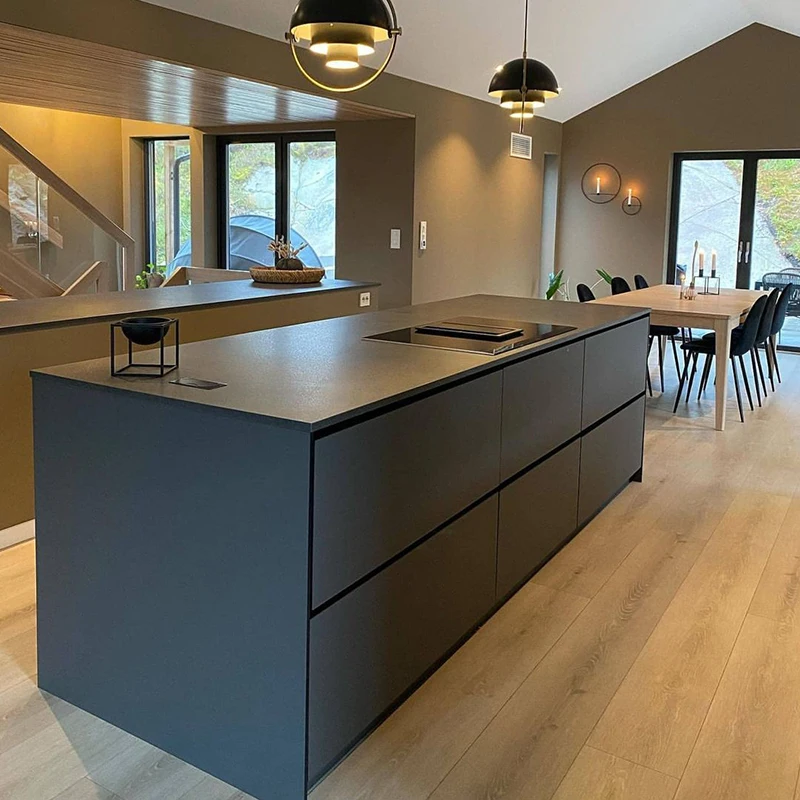 Lacquer Modern Matt Kitchen Cabinet Design