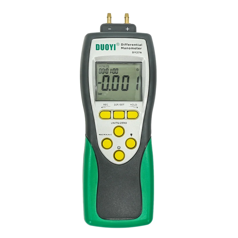 DY27A natural gas differential pressure meter handheld portable digital manometer vacuum negative pressure gauge