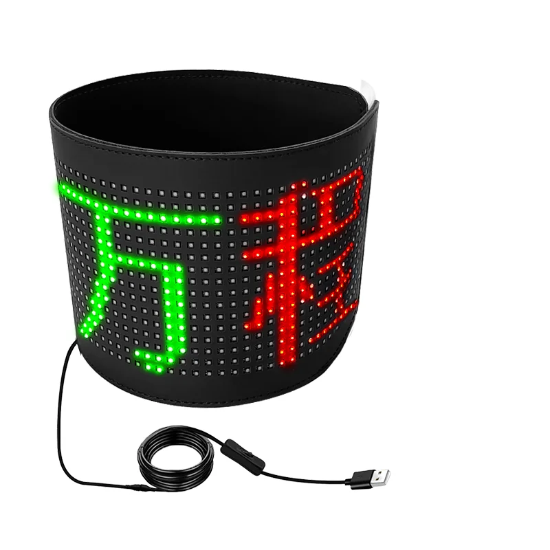 Programmable Flexible LED Display Screen Car Scrolling Advertising RGB Messages LED Display Board RGB Car Sign Soft LED Panel