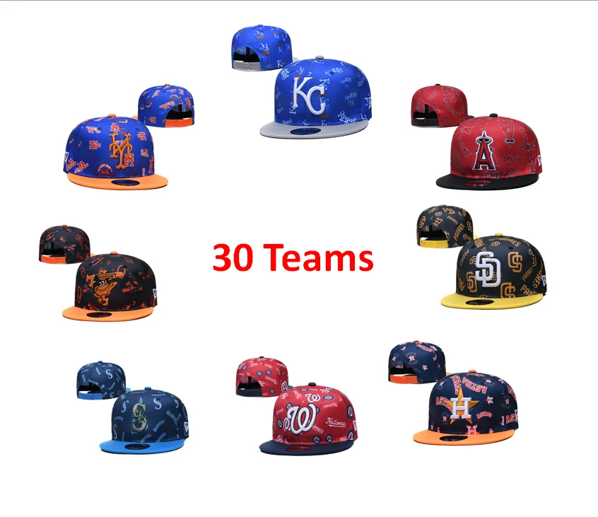 
Wholesale high quality custom cloth baseball cap m.l.b cap for 30 teams m.l.b hats 