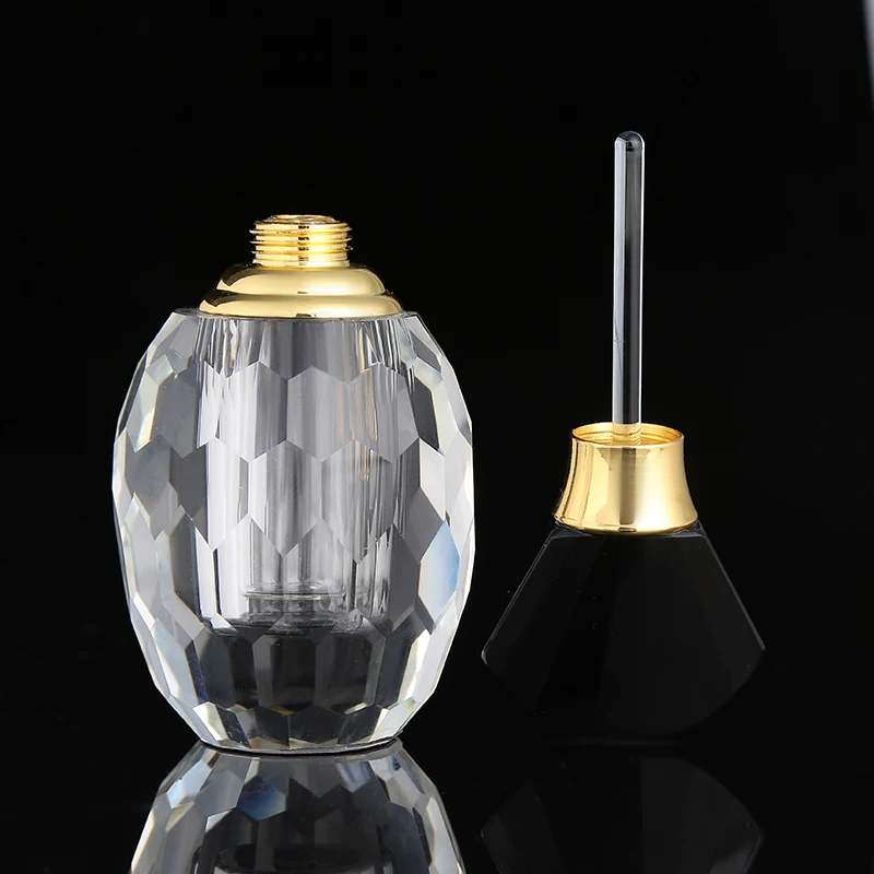 CJ -Wholesale Modern 3ml Luxury  Decor Home Bedroom Centerpiece Empty Attar Crystal Perfume Oil Bottle