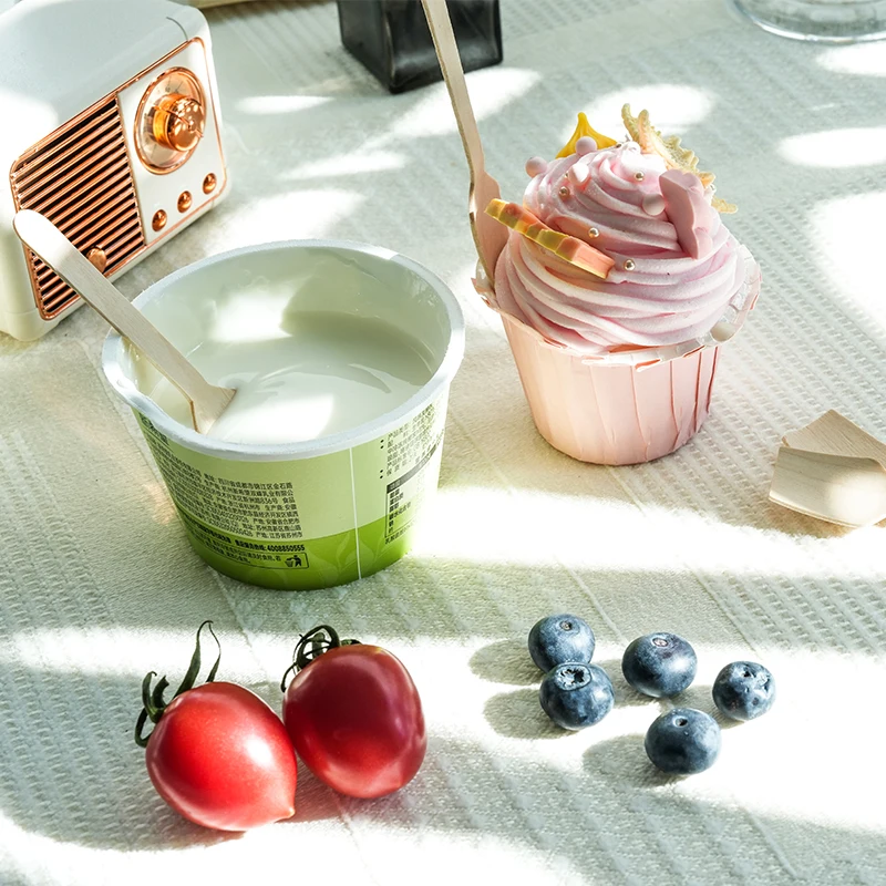 Wholesale disposable mini size eco spoon for ice cream eating