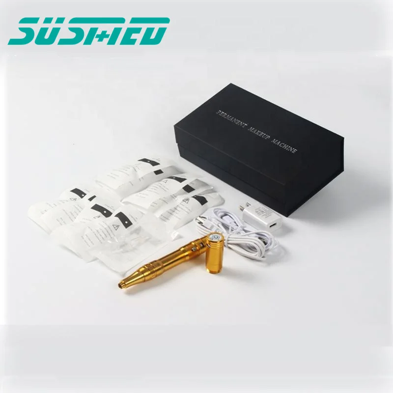 Rechargeable Permanent Makeup Wireless Tattoo Machine Pen Digital Permanent Makeup Machine Piercing Gun with battery