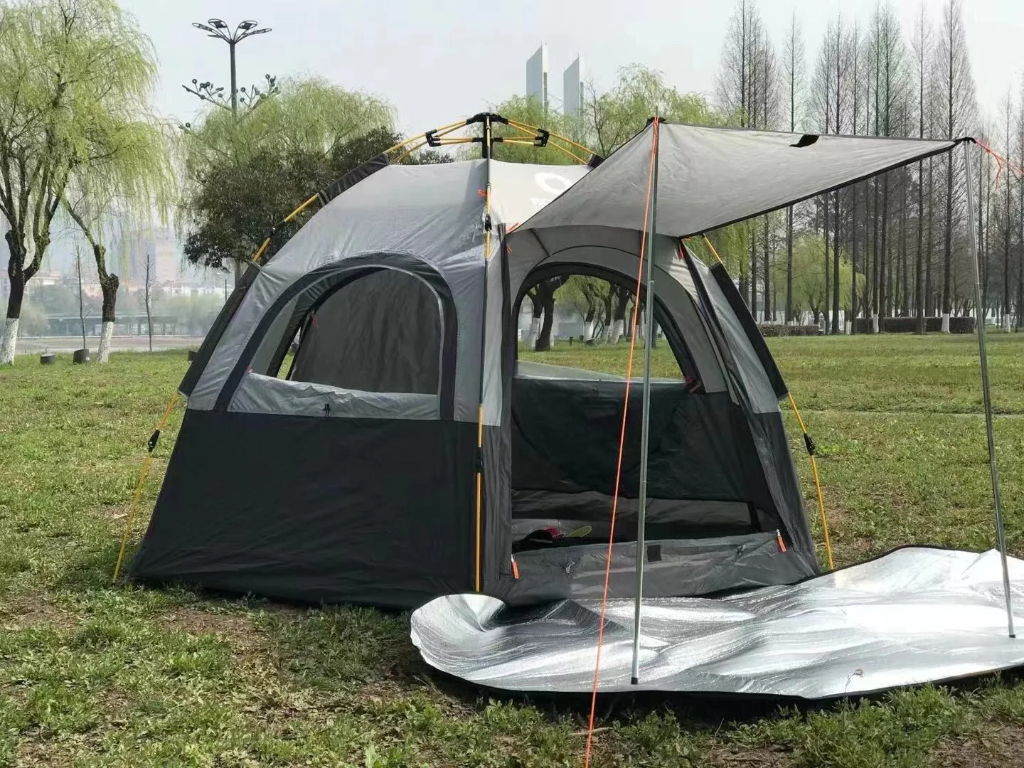 Outdoor Pop-up Camping Stretch Tent Custom Automatic Folding Children Waterproof Setup for Picnic Barbecue Family