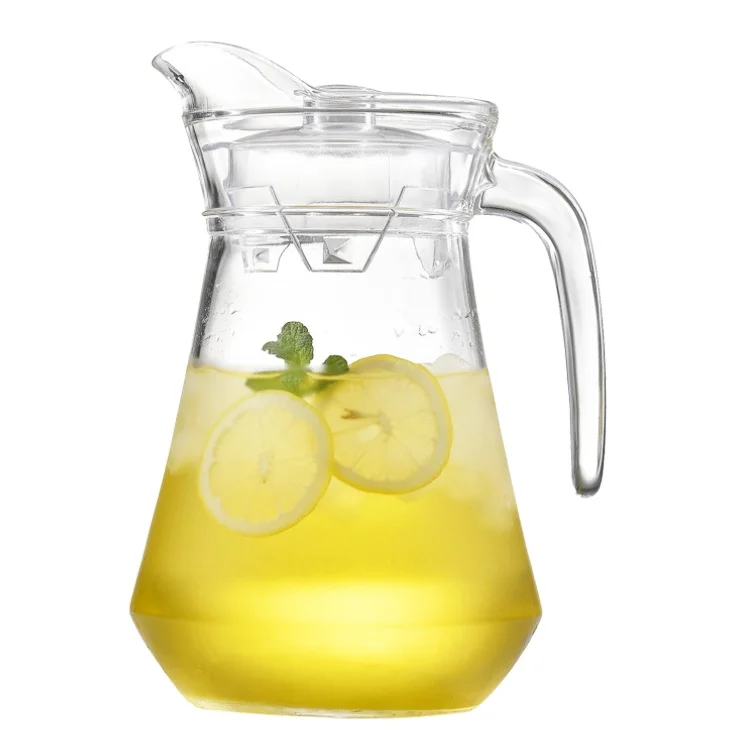 1000ml -1500ml Water Pitcher Glass Pitcher With Lid Drinking Glass Pot