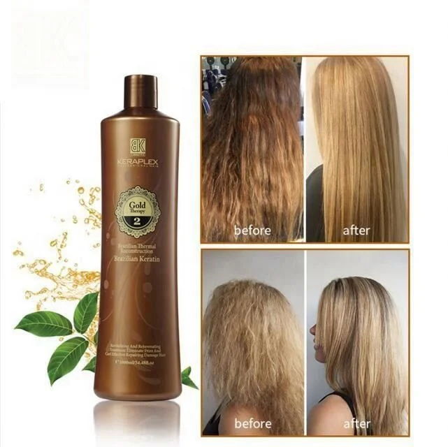 Professional Straighten Gold Keratin Hair Treatment Cream Hot Selling Amazon Keratin Treatment