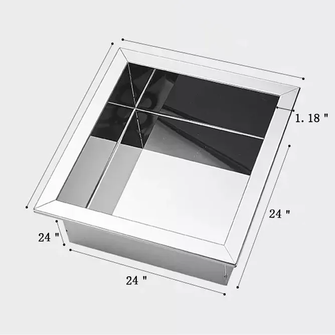 Stainless Steel Bathroom Cabinets Full Welding Waterproof Technology Bathroom Wall Square Shower Niche