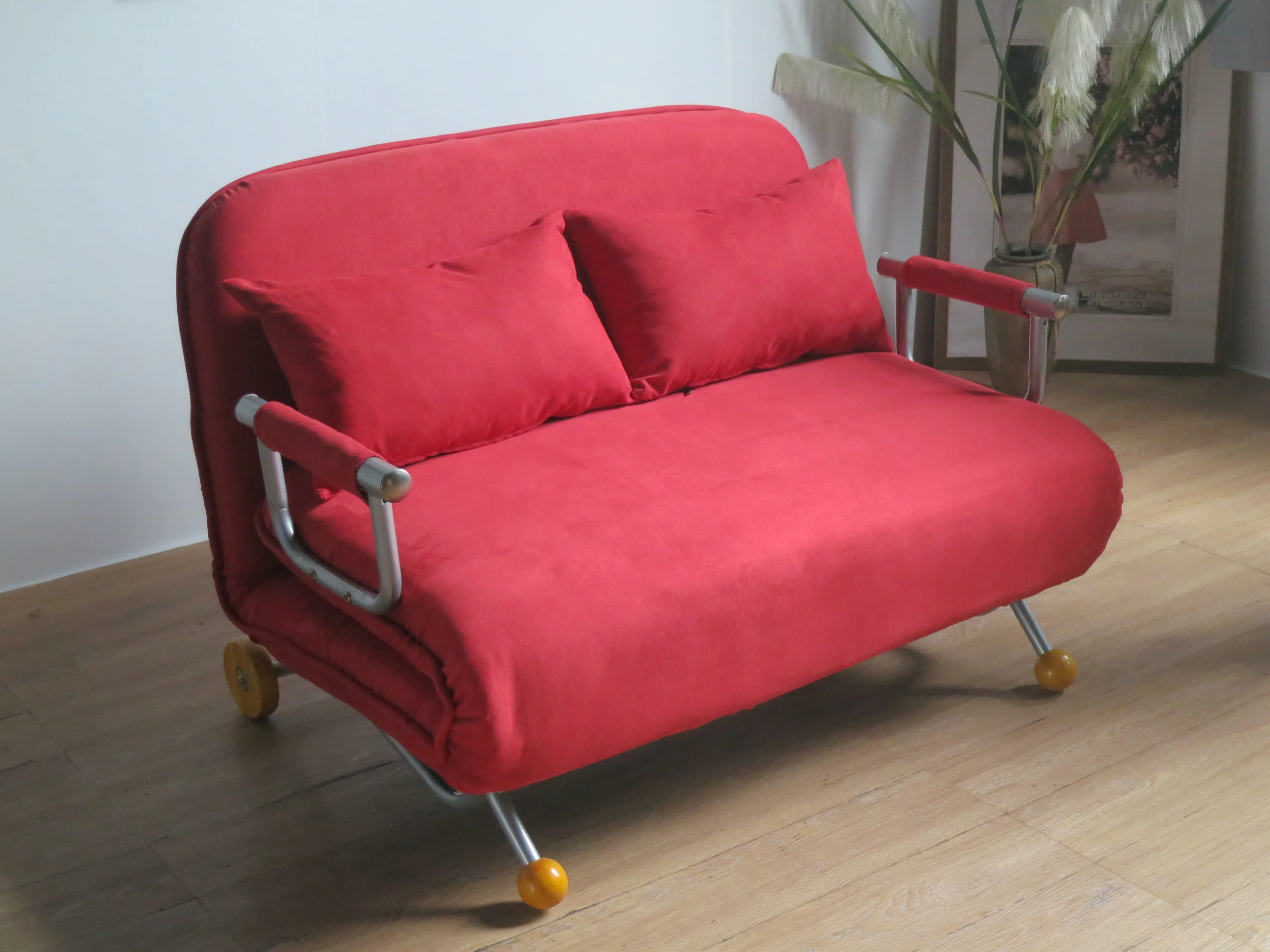 High Quality Smart Couch Bedroom Hot Selling Metal Structure Arms 2 Seat Living Room Chairs Adjustable Fabric Sofa Bed Furniture