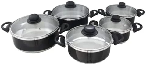 Pressed Aluminum Nonstick Coating  kitchenware set cooking Pot set Casserole with lid