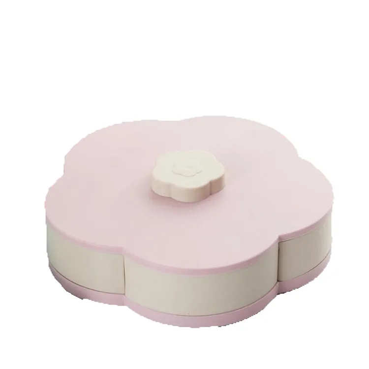 European creative double rotating candy box fruit bowl