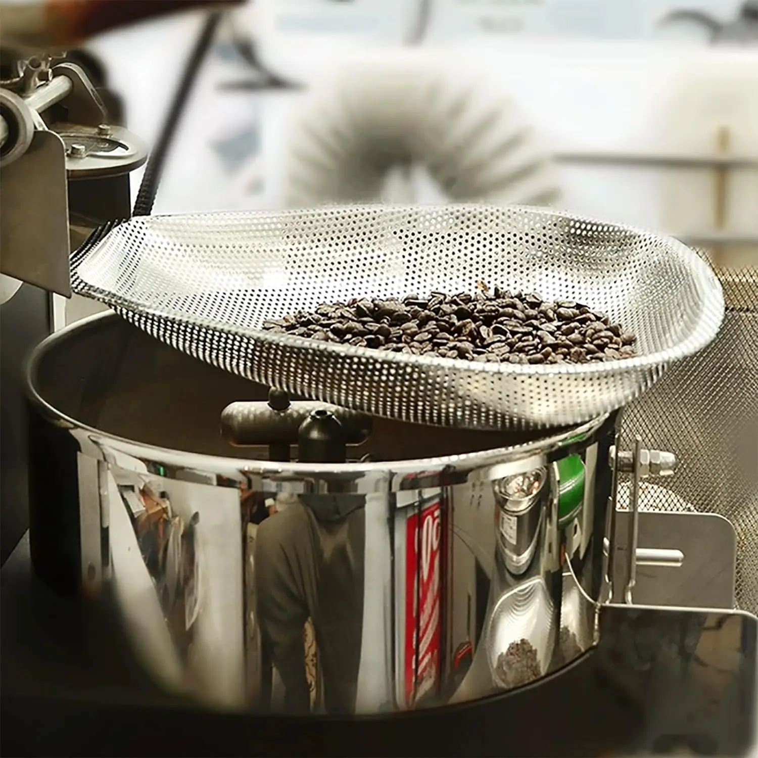 Coffee Bean Cooler or Roasting Cooling Machine or Dustpan-Shaped Stainless Steel Net Heat Dissipating Bean Net
