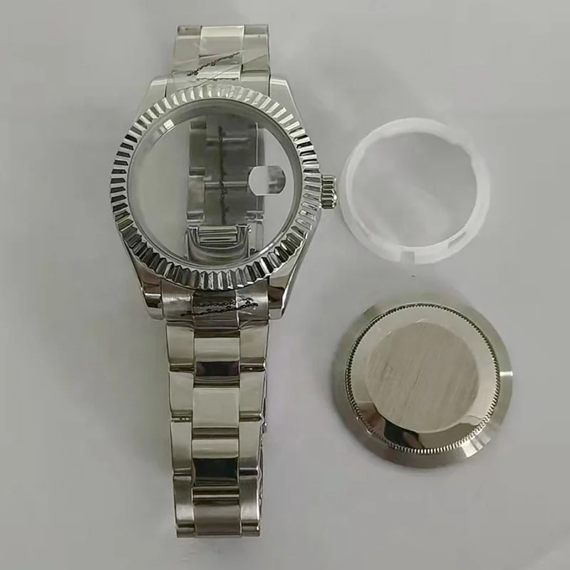 Classic 40MM bezel 316L steel mechanical case three strains five beads universal set