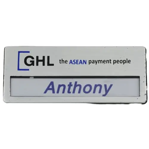 2024 Promotional Gifts Badges With Magnet 2/3D Event Badge Custom Metal Name Badge Pins
