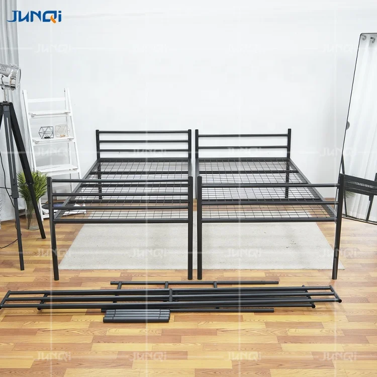 Оптовая продажа с фабрики Junqi двухъярусная кровать для школы общежития квартиры детские металлические двухъярусные кровати детская