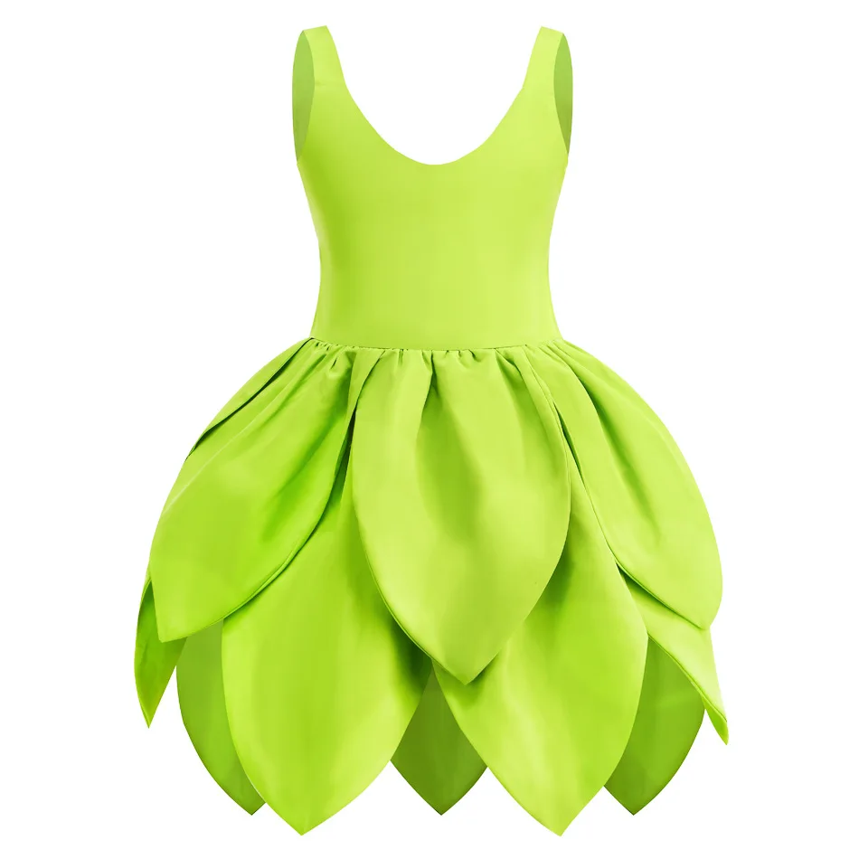 New arrival Children TV movie Tinkerbell cosplay costume with wing kids girl Tinkerbell party fancy princess dress