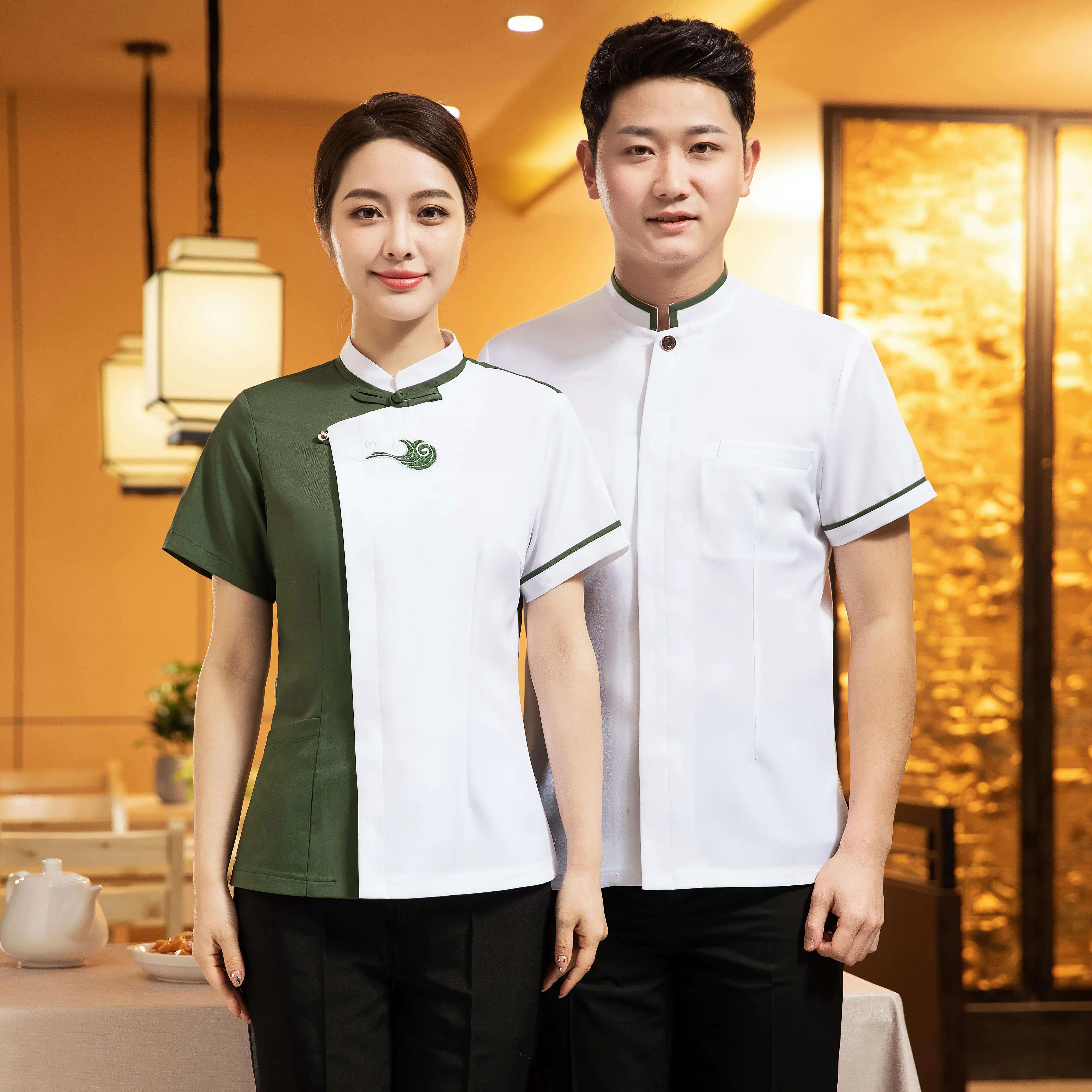 New Coming Chinese American Styles Restaurant Uniform Waitress Dinner Uniform