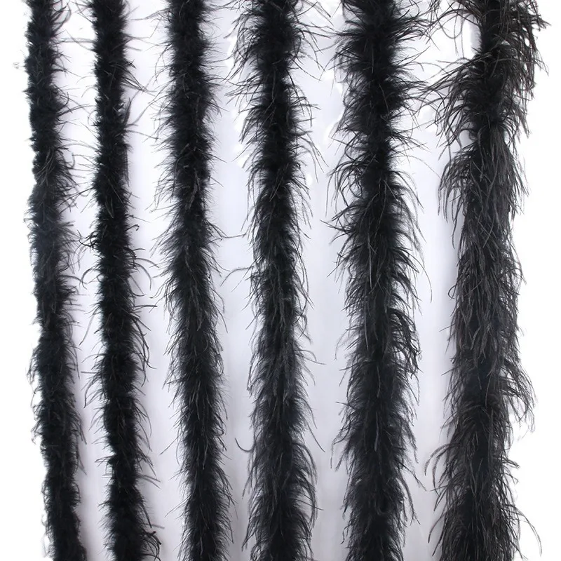 Hot Sale Supplier Wholesale Fashion High Popular Trade 8ply White Feather Boa Ostrich Feathers Boas For Decorations