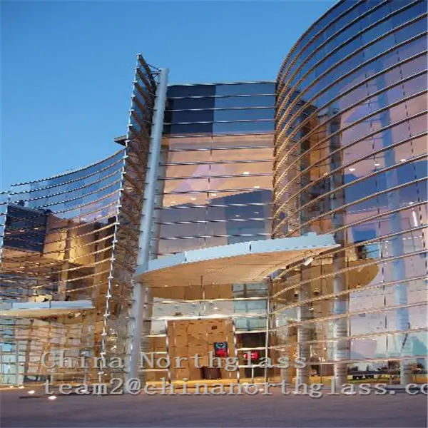 Sky Blue Lake Blue Dark Blue Royal Blue Low-e Tempered Reflective Glass for Building