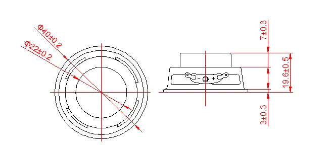 ROHS compliant raw speaker driver 40mm multimedia speaker full range horn 1.5 inch 4ohm 3w speaker
