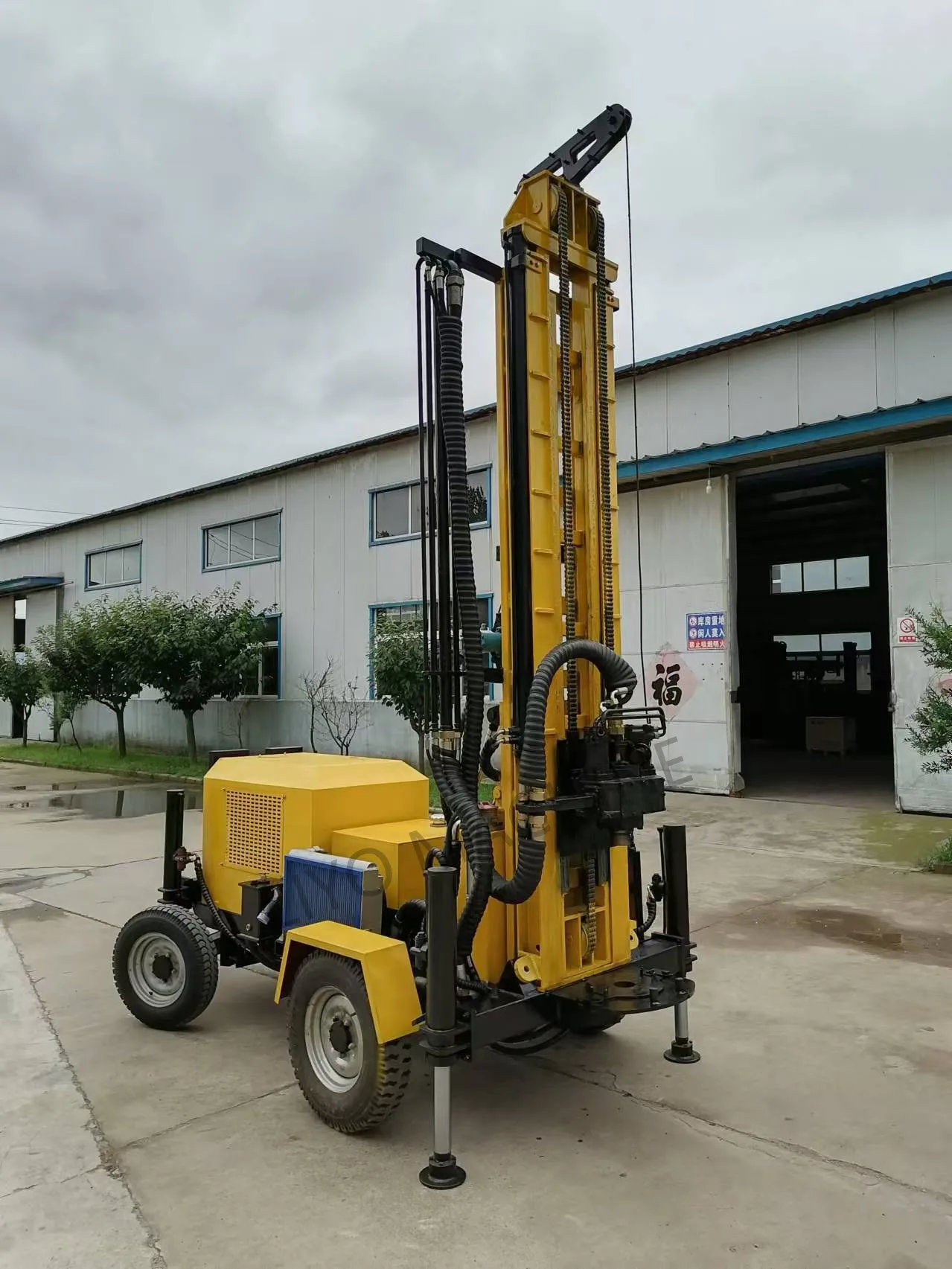 Used 100m 200m 300m Borehole Drill Rig Small Mini Deep Water Bore Hole Well Forage Boring Machine