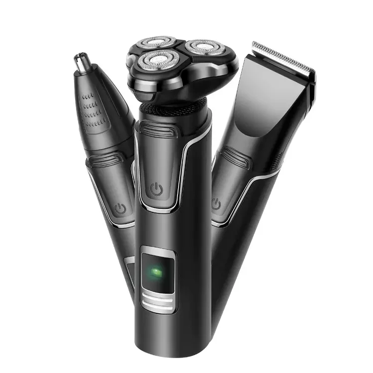 Multifunctional 3 In 1 Electric Shaver Razors Cordless Beard Nose Trimmers Waterproof Grooming Trimmers