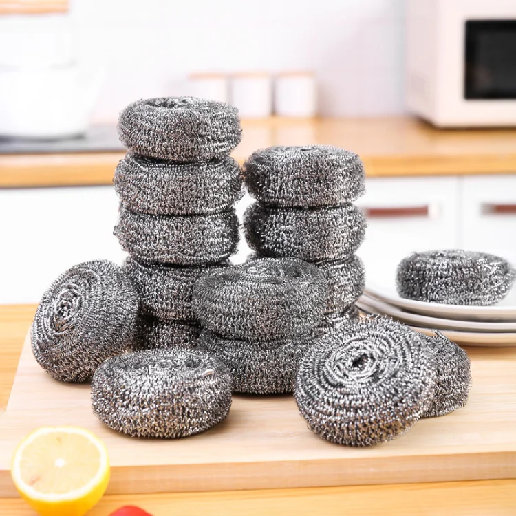 Kitchen Stainless Steel 410 Scrubber Wash Pot Cleaning Ball