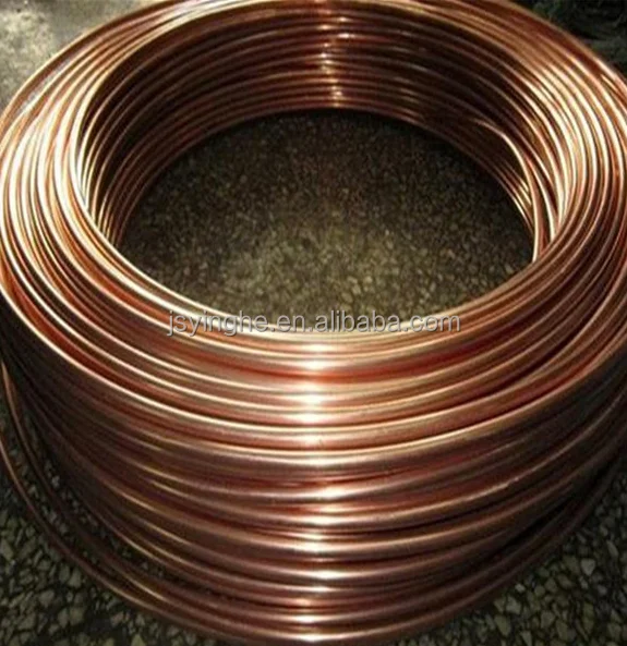 pancake copper coil Refrigeration tube as per ASTM B280 in coils soft temper Ends capped
