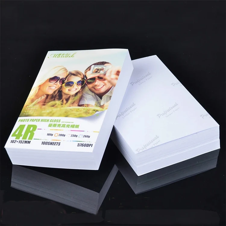 Профессиональная фото бумага двойной 120g 140g 160g 180g 200g 230g 260g A3 A4 3R 4R 80GSM печать Премиум Глянцевая фотобумага для