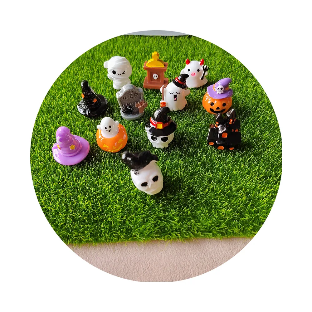 Resin Beads in Assorted Shapes Halloween Festival Gifts 3D Decors House Outdoor Embellishments Slime Toys DIY Craft