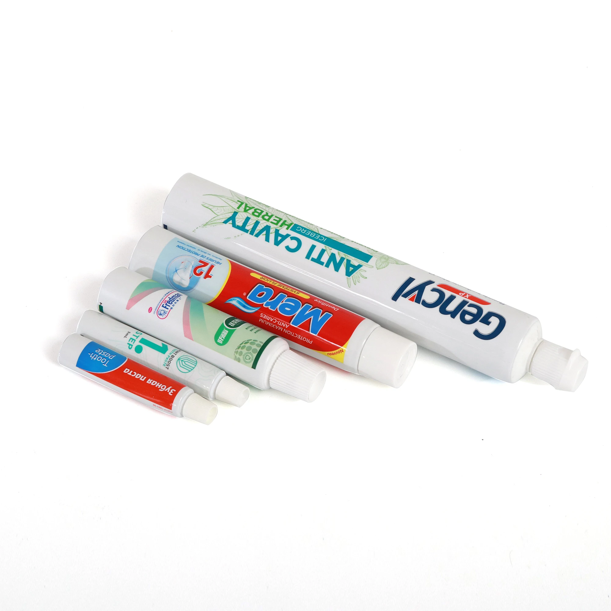 Factory Customized Empty Tube Packaging Aluminum Plastic Abl Metal Tube Refillable Laminated Toothpaste Tube With Flip Cover
