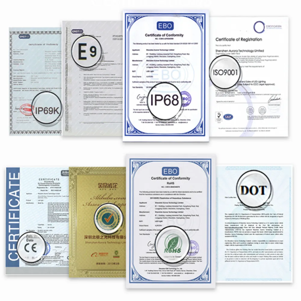 Aurora High Power Side Shooter LED Round Driving Light Bar