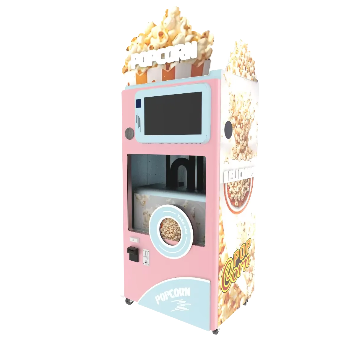 fully automatic  popcorn vending Machine manufacture Automatic Pop Corn Popcorn Vending Machine Mall